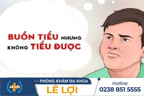 Mắc tiểu nhưng tiểu không ra