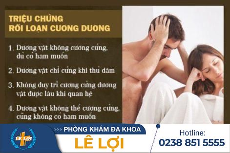 Dấu hiệu của rối loạn cương dương- cách hỗ trợ điều trị hiệu quả tại Phòng khám Lê Lợi